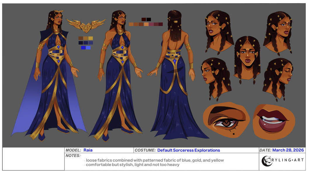 Raia Model Sheet