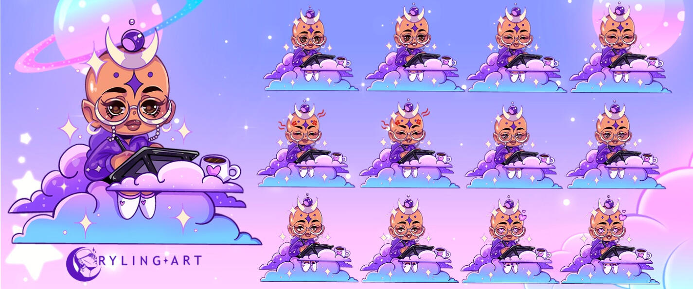 CRYLING Pngtuber Model Design