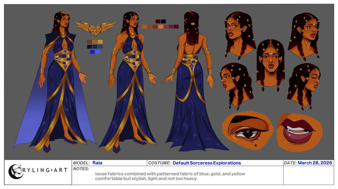 Raia Model Sheet
