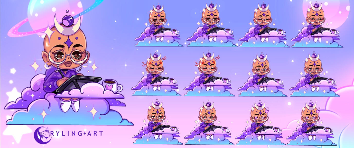 CRYLING Pngtuber Model Design
