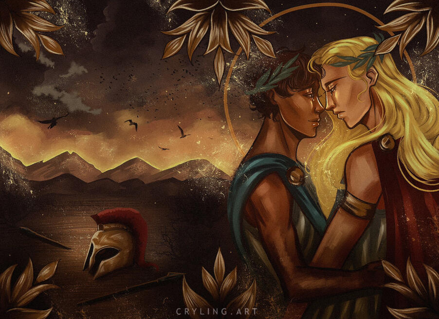 The Song of Achilles by Madeline Miller MOCKUP Illustration Fan Cover
